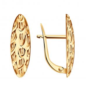 Золотые серьги МАГНАТ МА 011659 фото